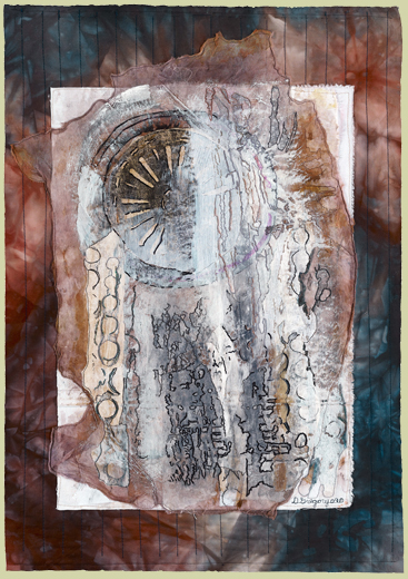 Image of quilt titled “Ruedas” by Deborah Gregory